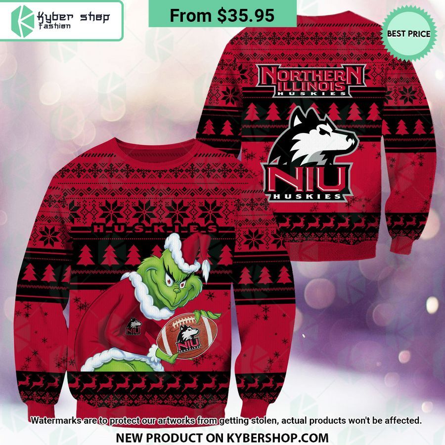 Northern Illinois Huskies Grinch Christmas Sweater