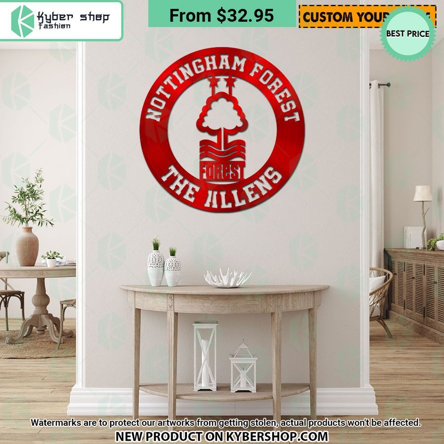 Nottingham Forest CUSTOM Metal Sign