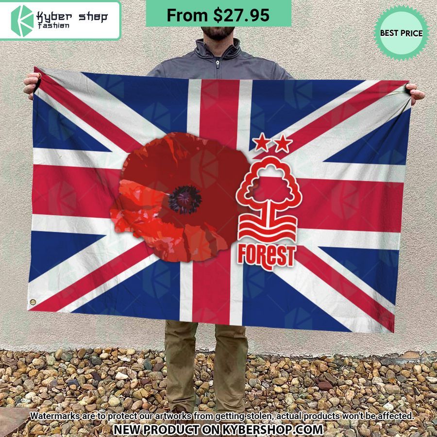 Nottingham Forest Remembrance day Flag