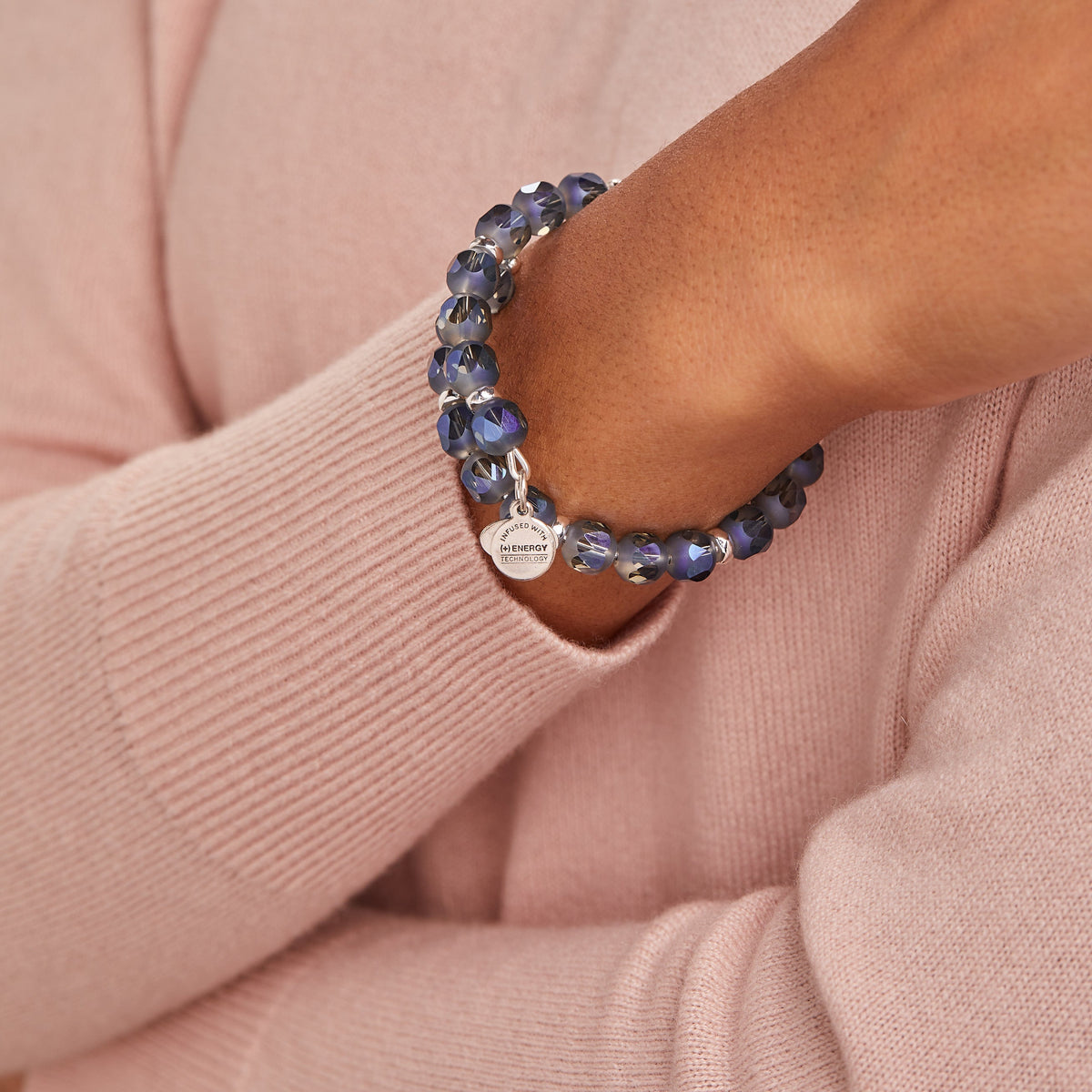 Nova Ocean Blue Beaded Wrap Bracelet T-Shirts
