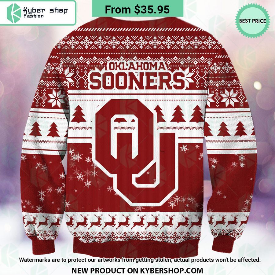 Oklahoma Sooners Grinch Christmas Sweater