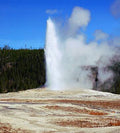 Old Faithful Geyser #6 Print Unisex , , , Long Sleeve Tee