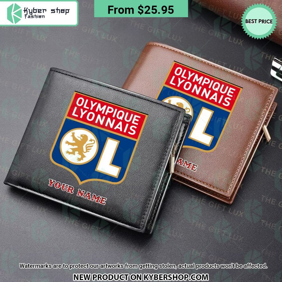 Olympique Lyonnais CUSTOM Leather Wallet