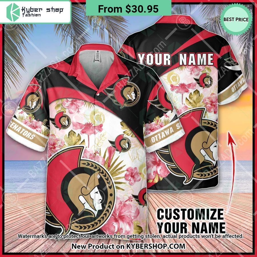 Ottawa Senators custom personalized Hawaiian Shirt