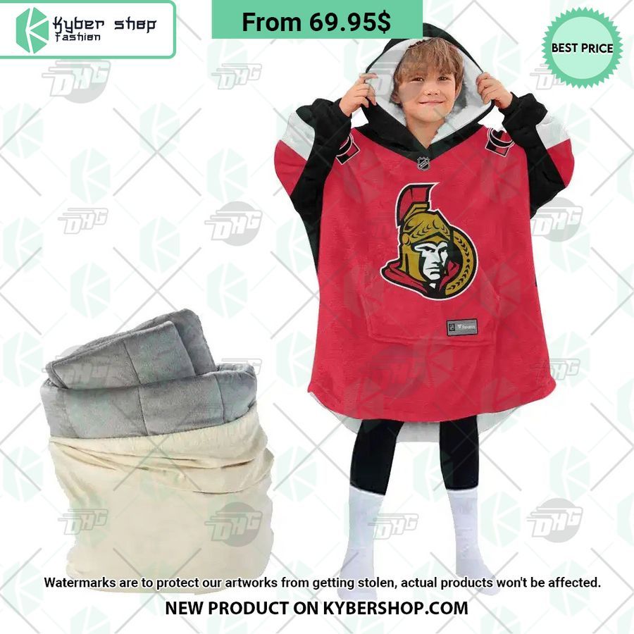 Ottawa Senators Hoodie Blanket