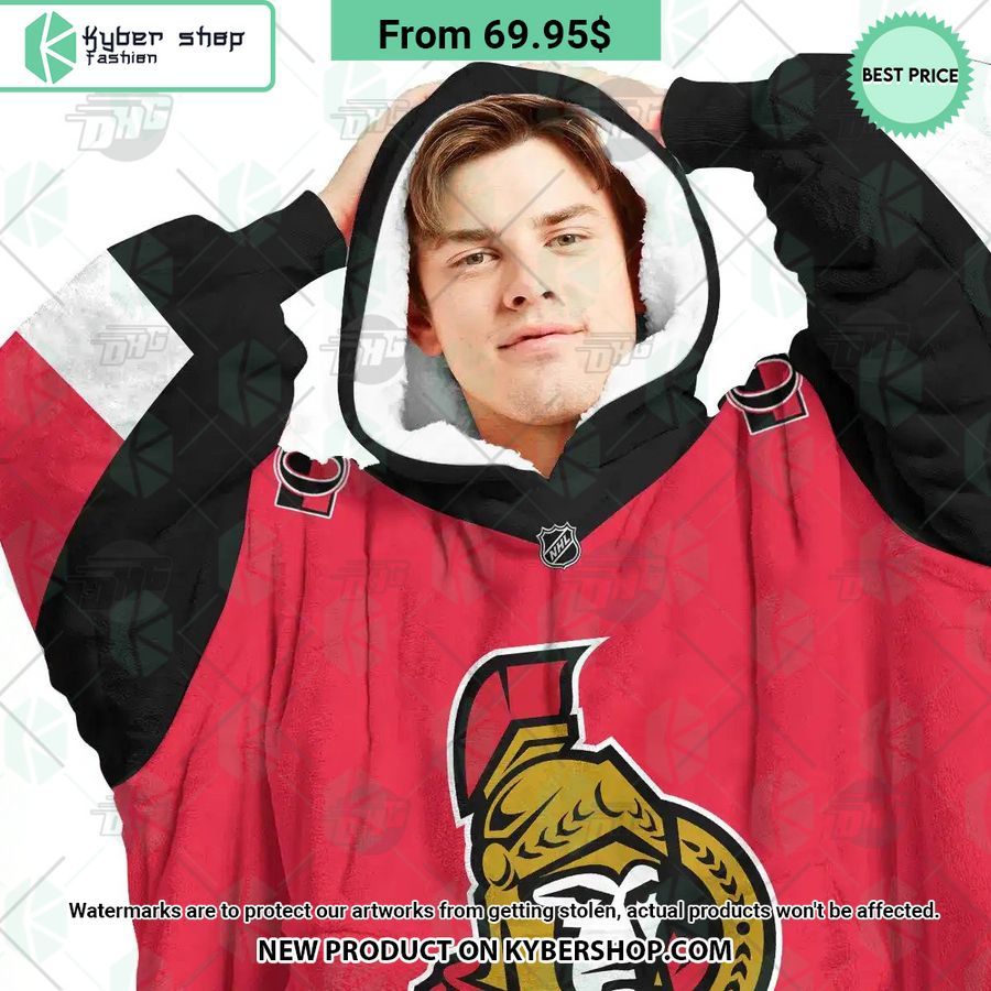 Ottawa Senators Hoodie Blanket