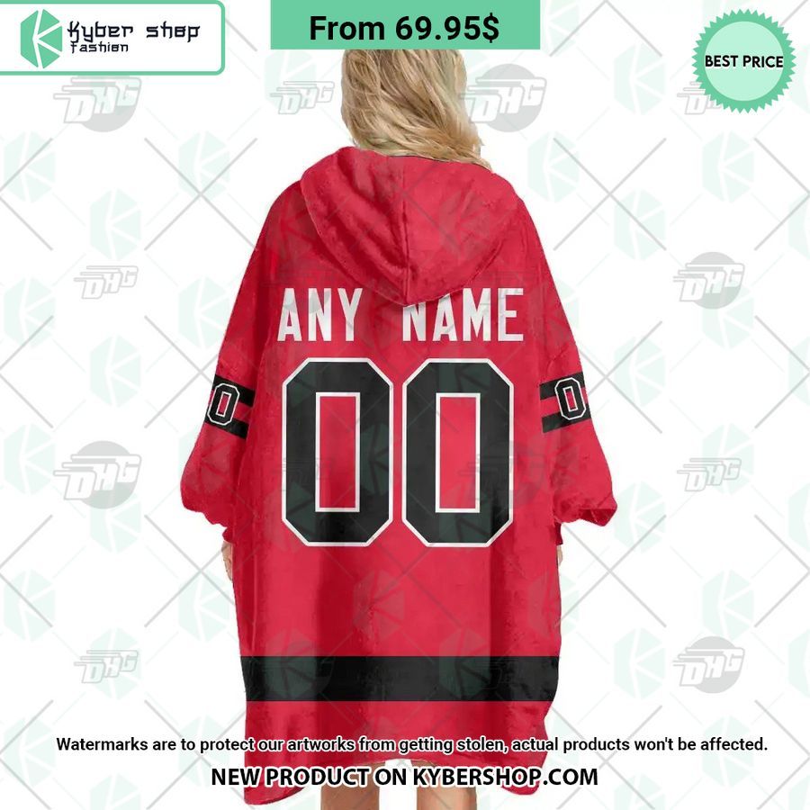 Ottawa Senators red Hoodie Blanket