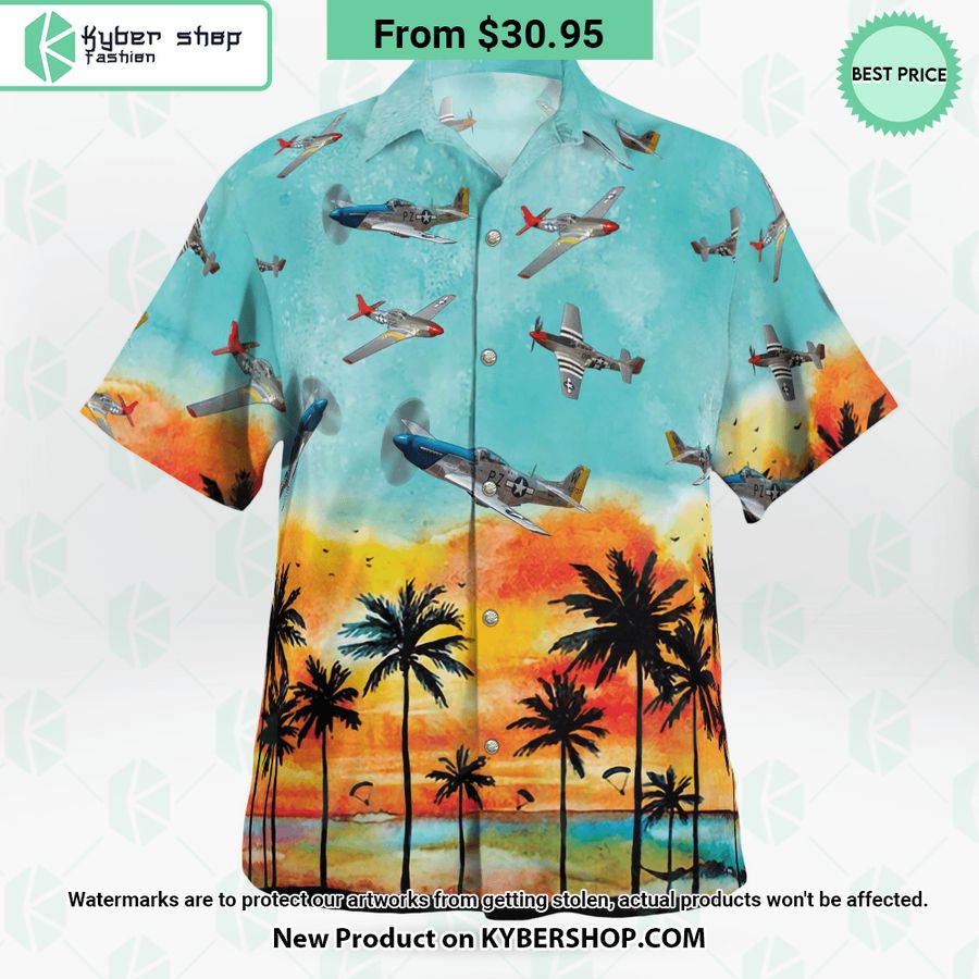 P-51 Mustang Hawaiian Shirt