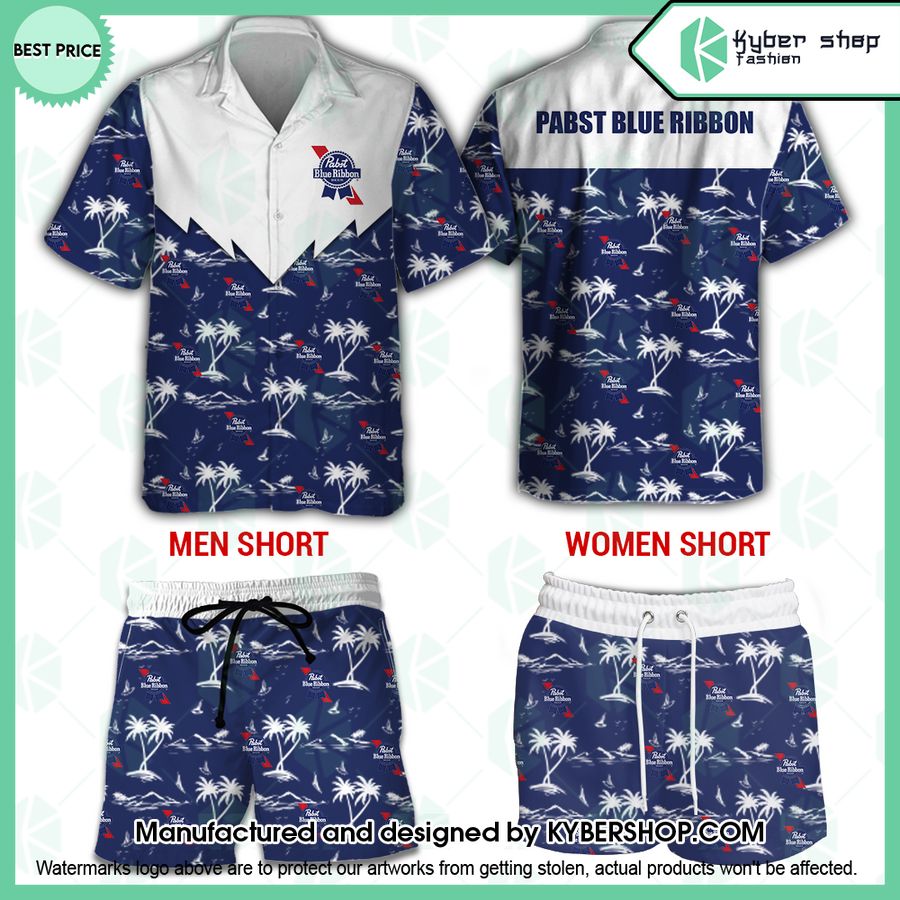 Pabst Blue Ribbon Hawaiian Shirt
