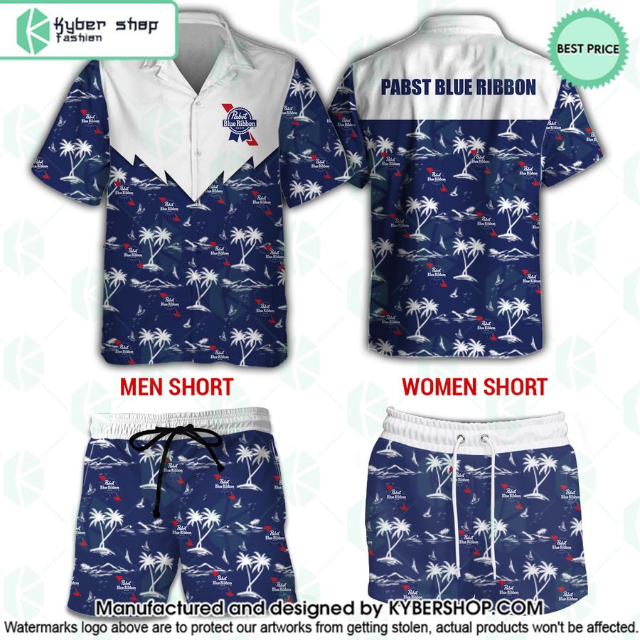 Pabst Blue Ribbon Hawaiian Shirt