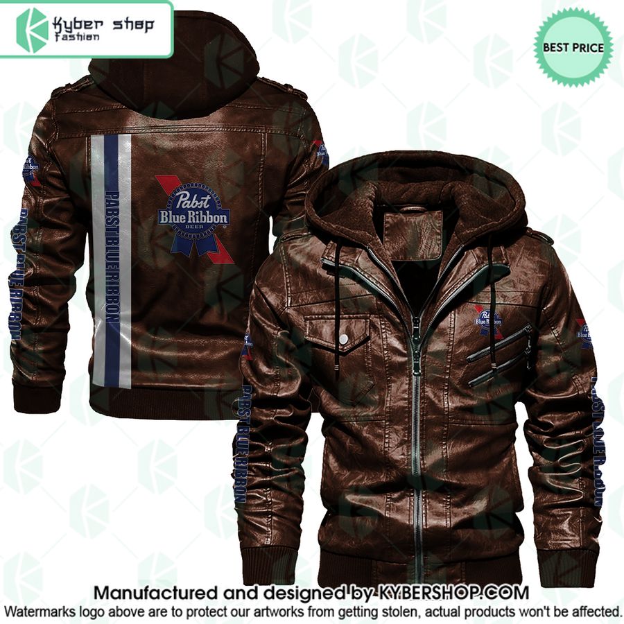Pabst Blue Ribbon Leather Jacket