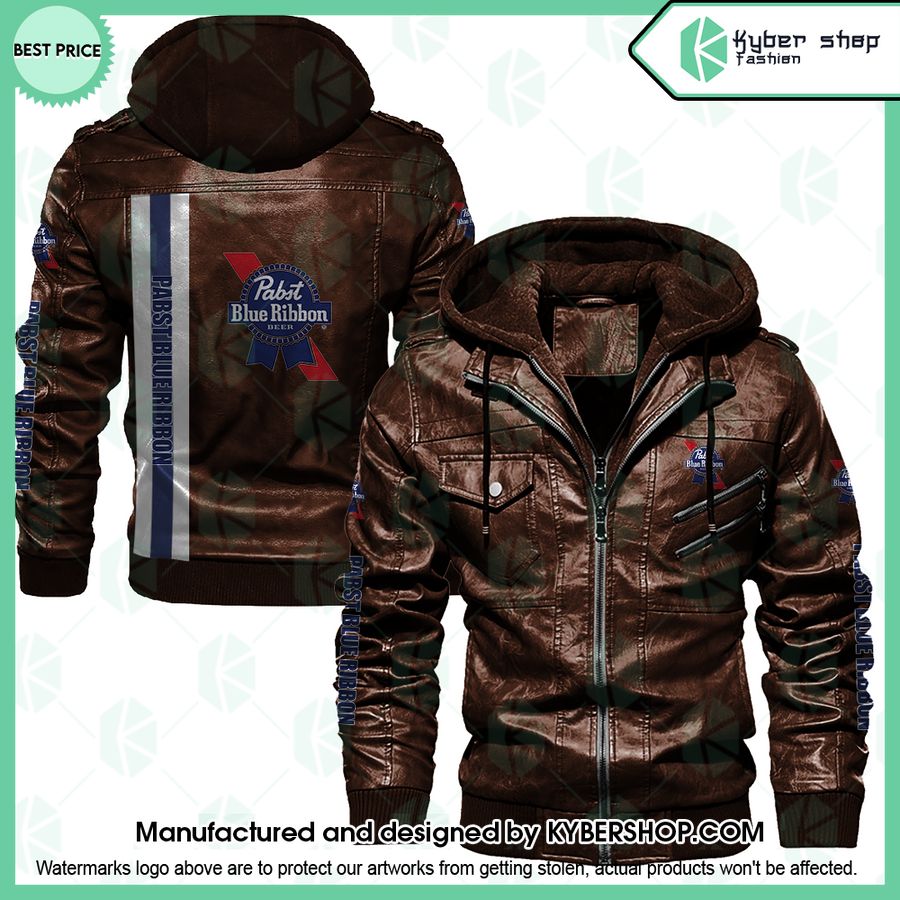 Pabst Blue Ribbon Leather Jacket
