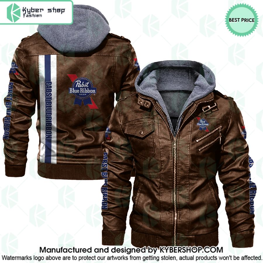 Pabst Blue Ribbon Leather Jacket
