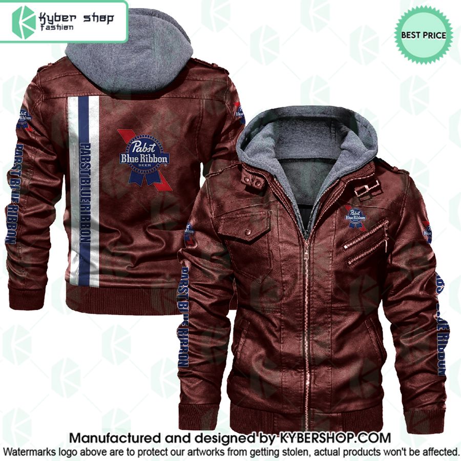 Pabst Blue Ribbon Leather Jacket