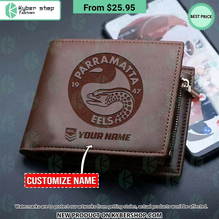 Parramatta Eels NRL Leather Wallet