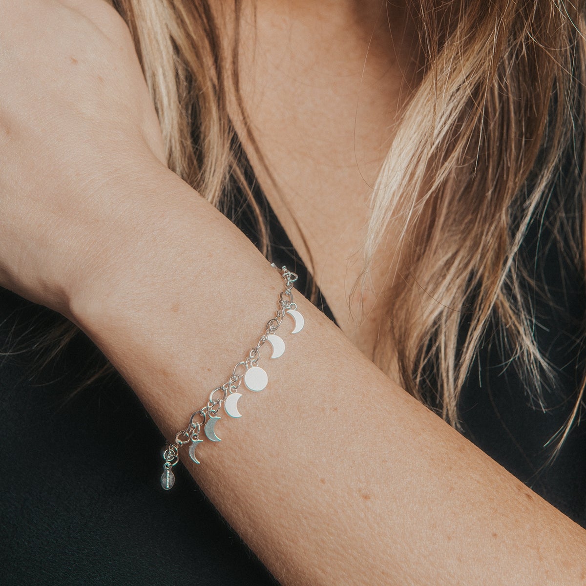 Moon Phase Pull Chain Bracelet T-Shirts