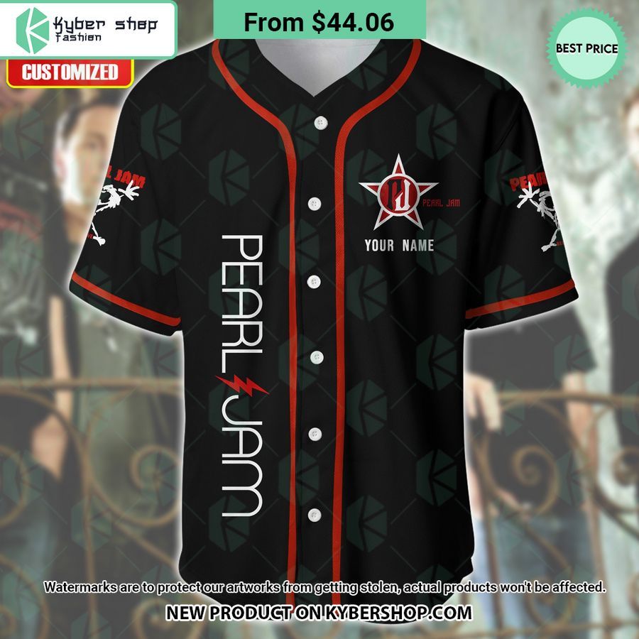Pearl Jam CUSTOM Baseball Jersey