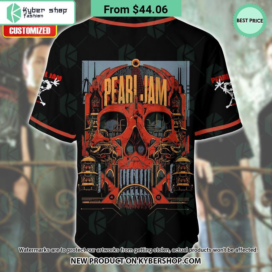 Pearl Jam CUSTOM Baseball Jersey