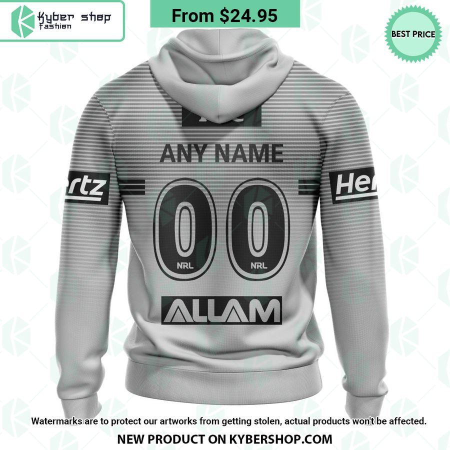 Penrith Panthers Black And White Design CUSTOM Hoodie