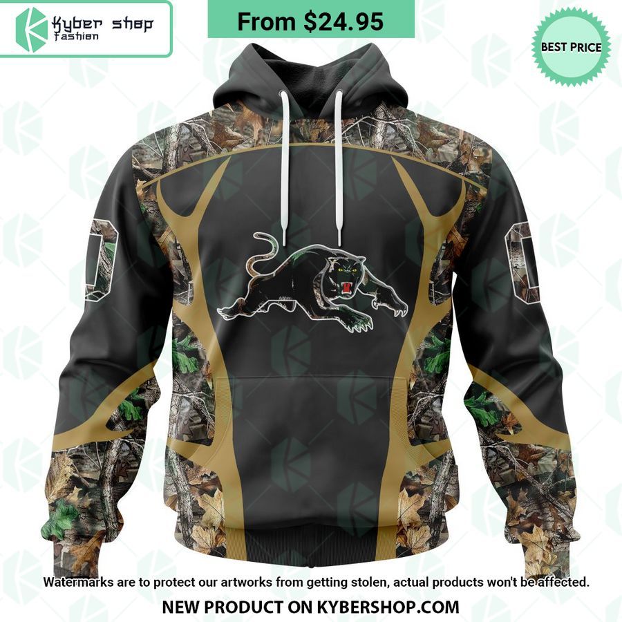 Penrith Panthers Camo Hunting Design CUSTOM Hoodie