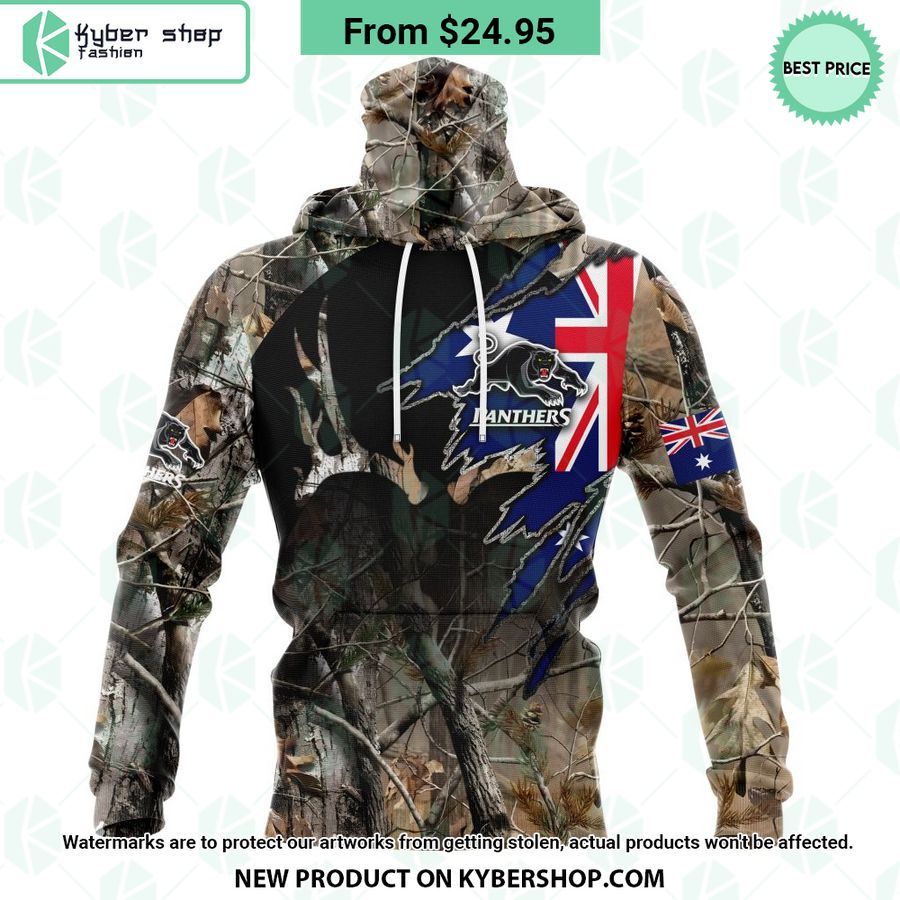 Penrith Panthers Camo Realtree Hunting CUSTOM Hoodie