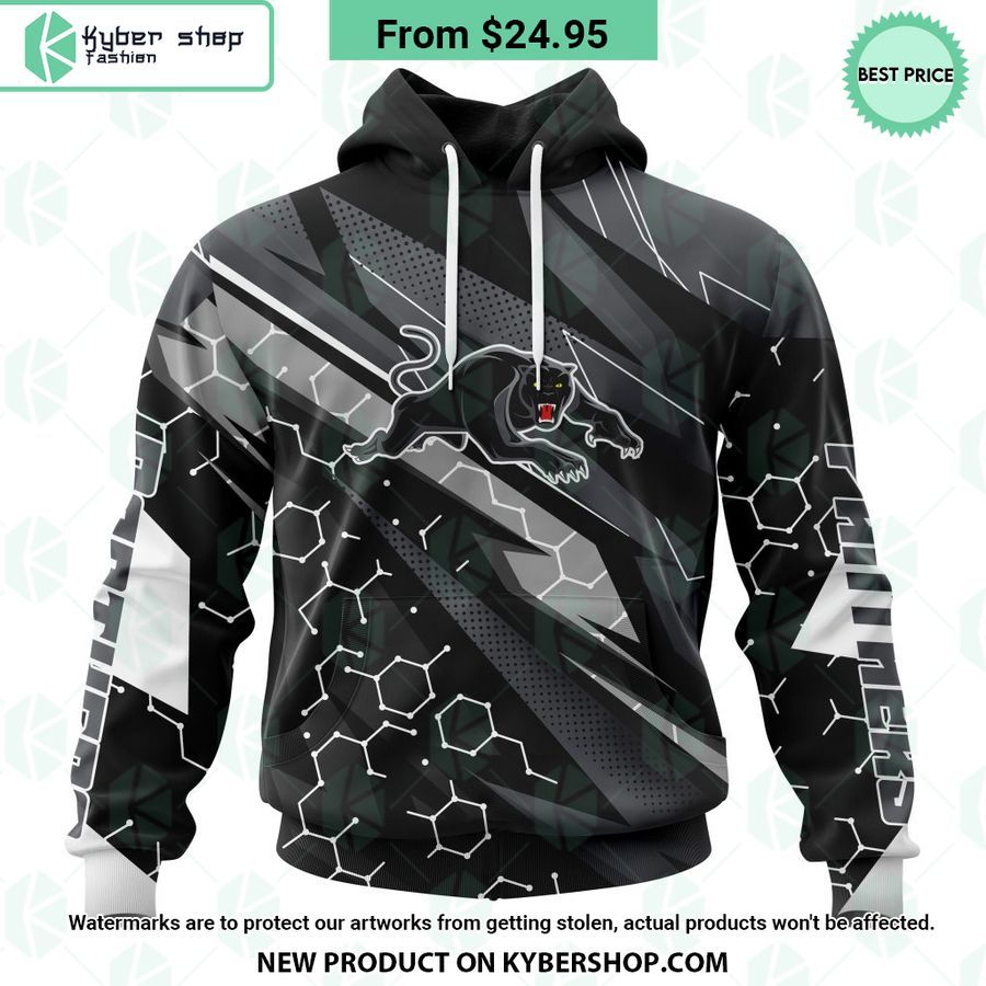 Penrith Panthers Skull Art Design CUSTOM Hoodie