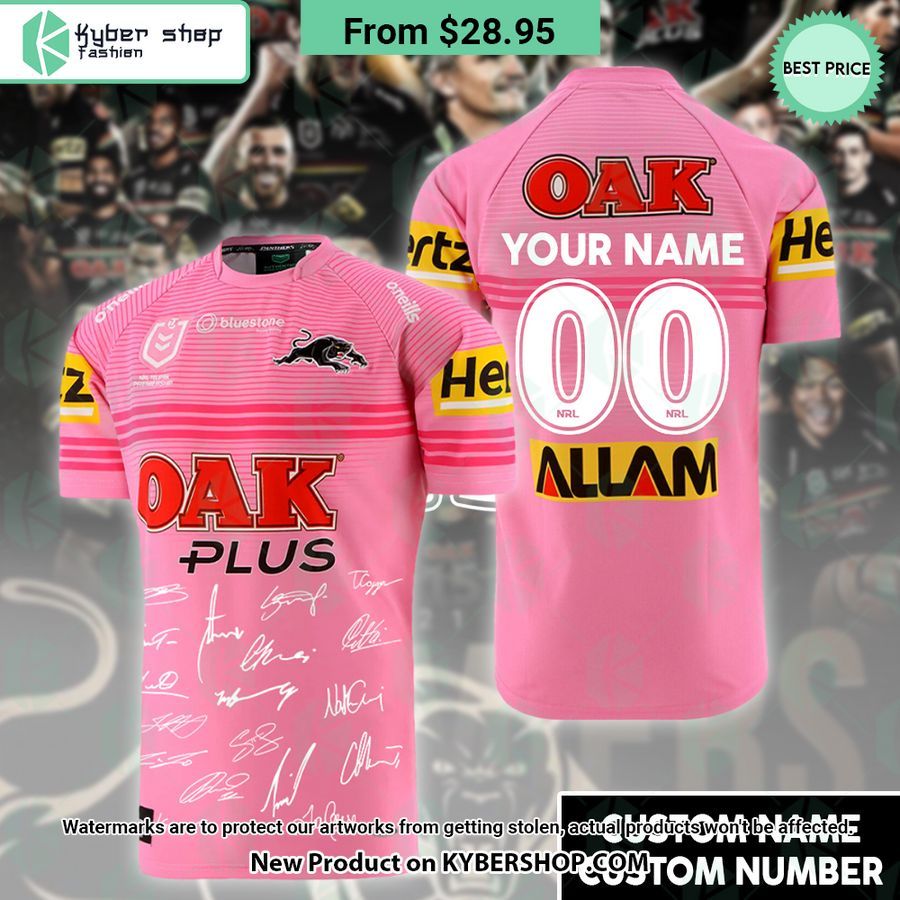 Penrith Panthers Signature 2023 NRL Premiers CUSTOM Shirt