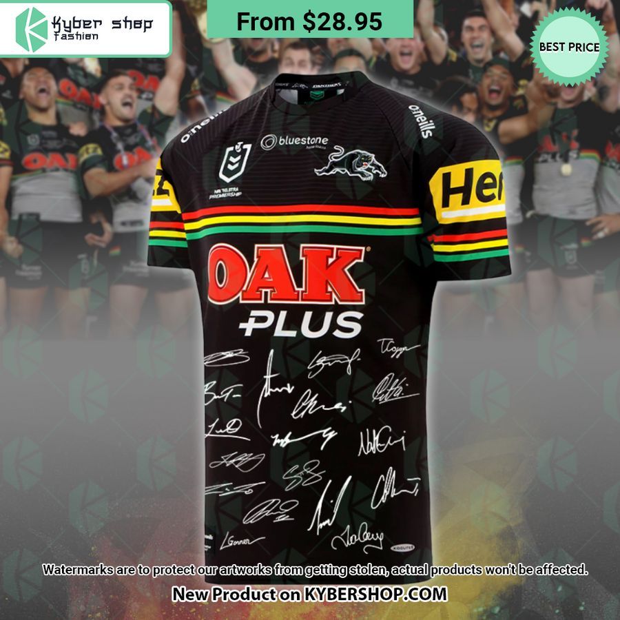 Penrith Panthers Signature 2023 NRL Premiers CUSTOM Shirt