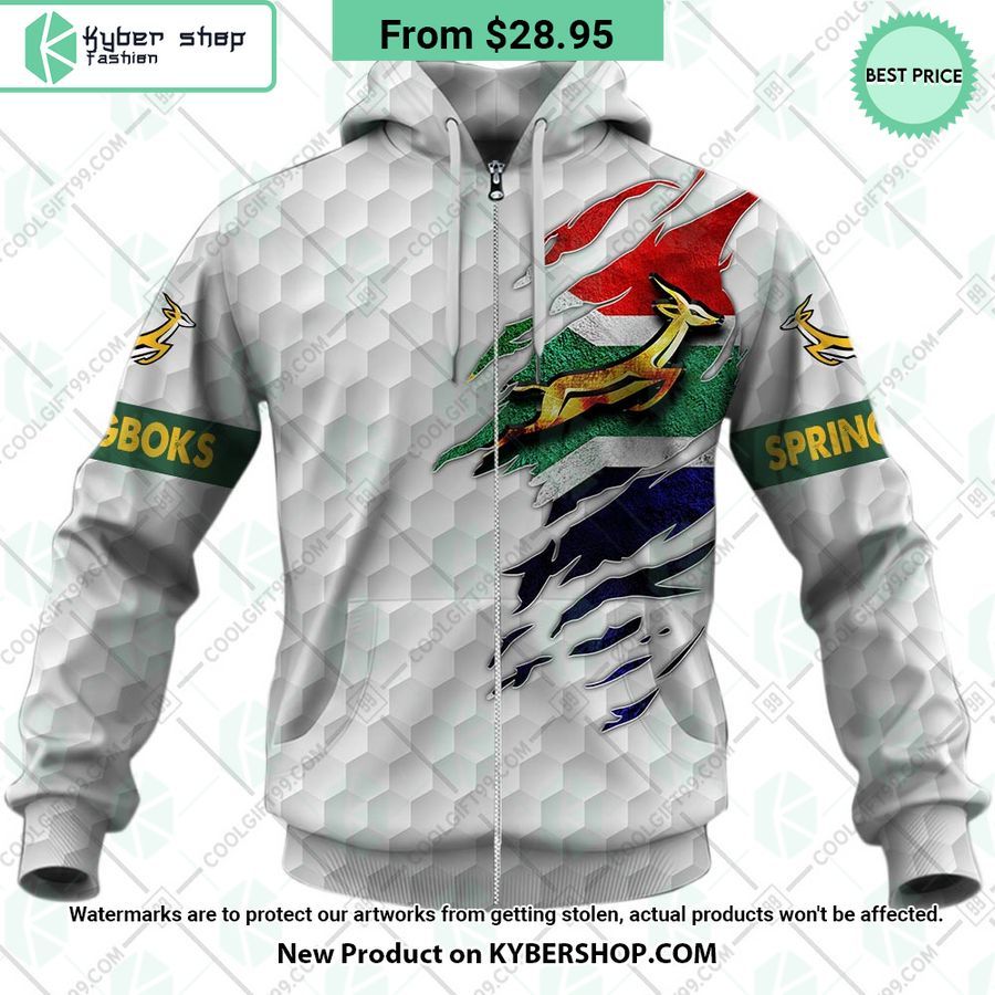 Personalized Springboks South Africa Golf Style Hoodie