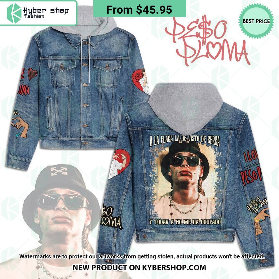 Peso Pluma Hooded Denim Jacket