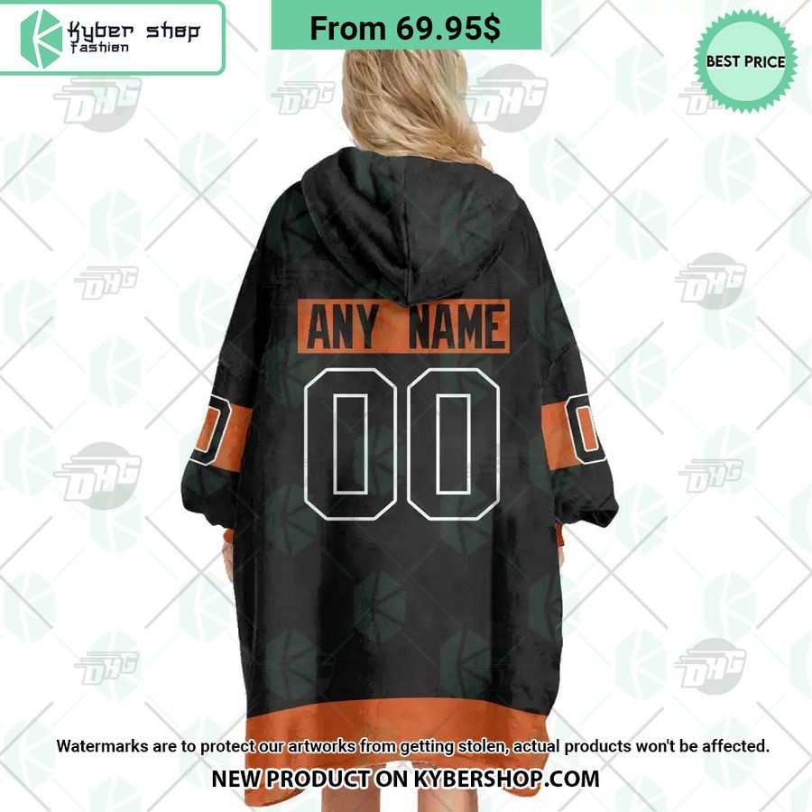Philadelphia Flyers black Hoodie Blanket