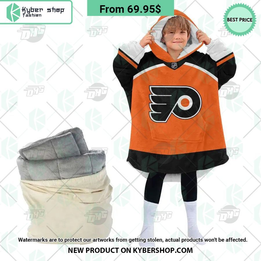 Philadelphia Flyers logo Hoodie Blanket