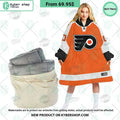 Philadelphia Flyers orange Hoodie Blanket