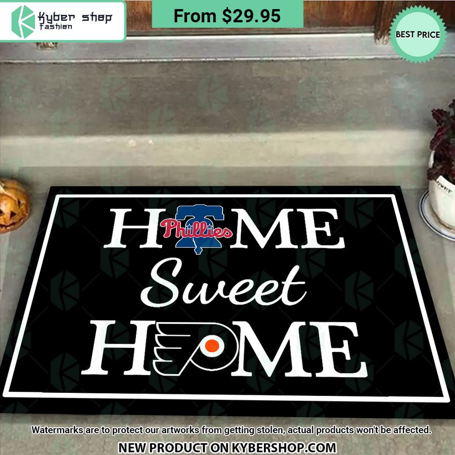 Philadelphia Phillies Philadelphia Flyers Home Sweet Home Doormat