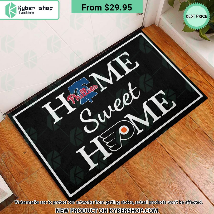 Philadelphia Phillies Philadelphia Flyers Home Sweet Home Doormat