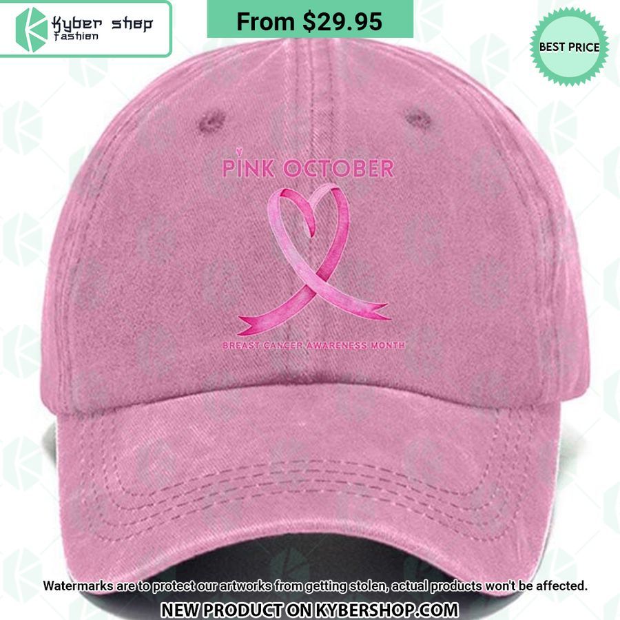 Pi̇nk October Breast Cancer Awareness Month Cap