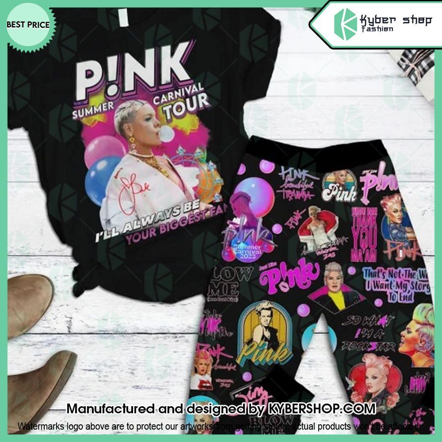 Pink Summer Carnival Tour I’ll Always Be Your Biggest Fan Pajamas Set
