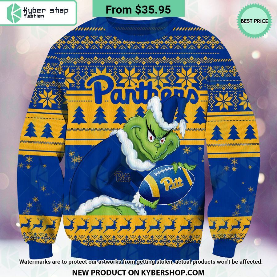 Pittsburgh Panthers Grinch Christmas Sweater