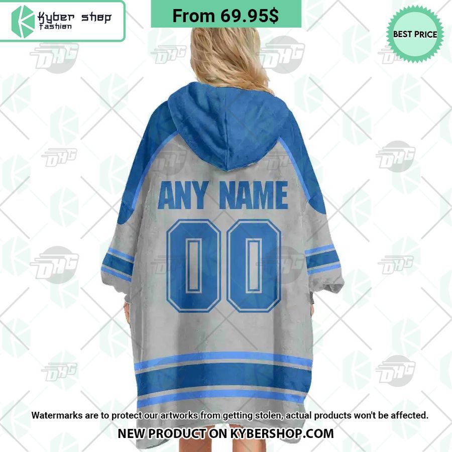 Pittsburgh Penguins blue Hoodie Blanket