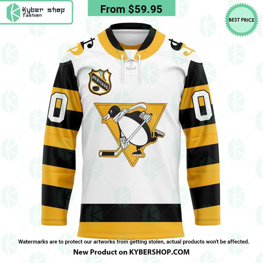 Pittsburgh Penguins Heritage Concepts team logo Hockey Jersey