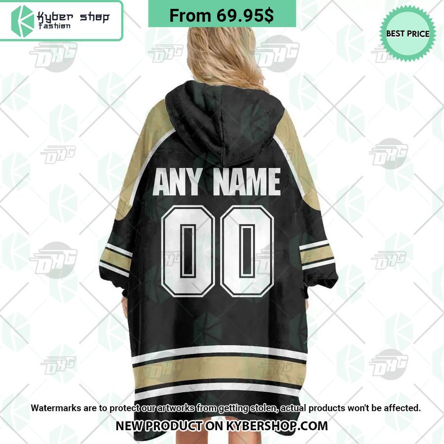 Pittsburgh Penguins logo Hoodie Blanket