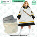Pittsburgh Penguins white Hoodie Blanket
