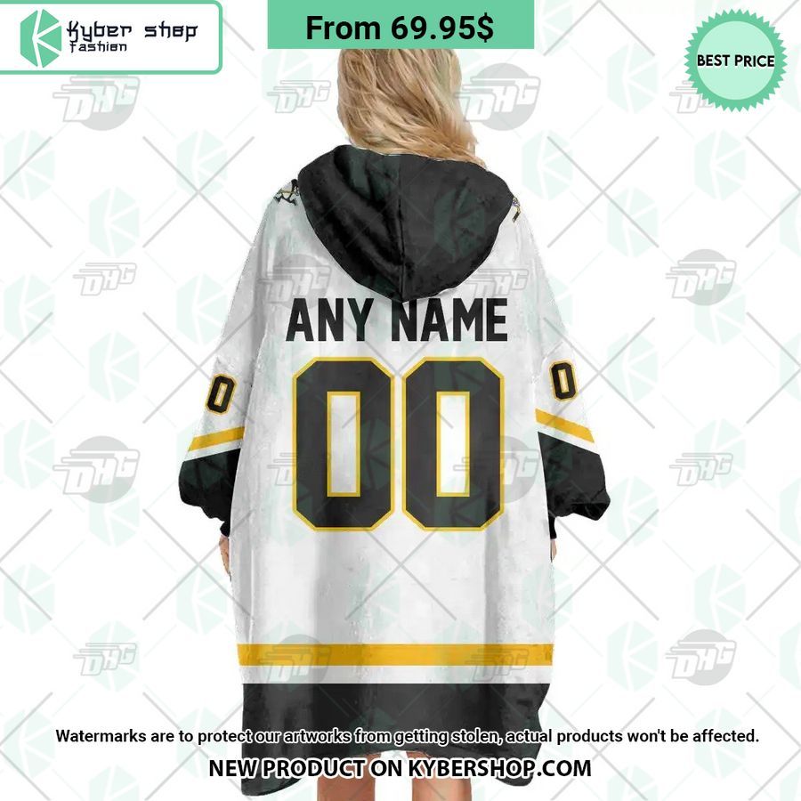 Pittsburgh Penguins white Hoodie Blanket