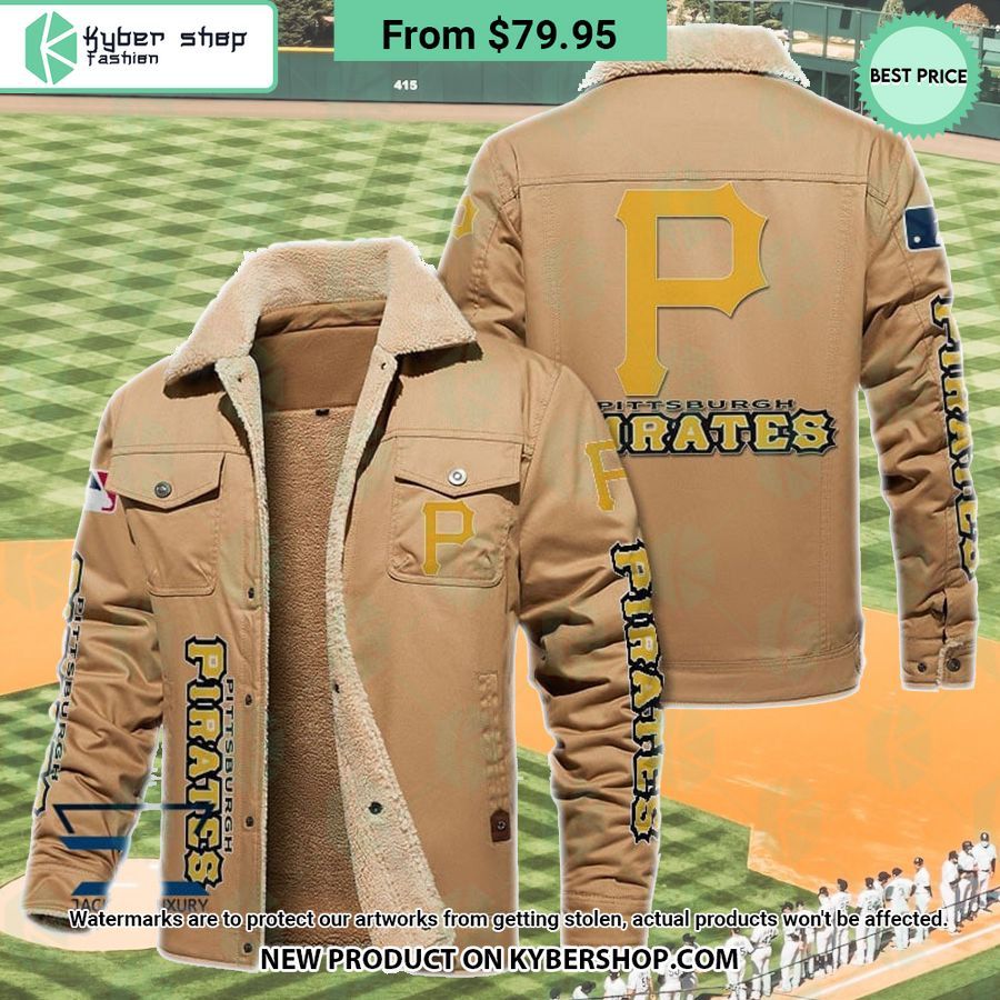 Pittsburgh Pirates MLB Fleece Leather Jacket