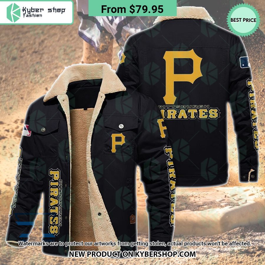 Pittsburgh Pirates MLB Fleece Leather Jacket
