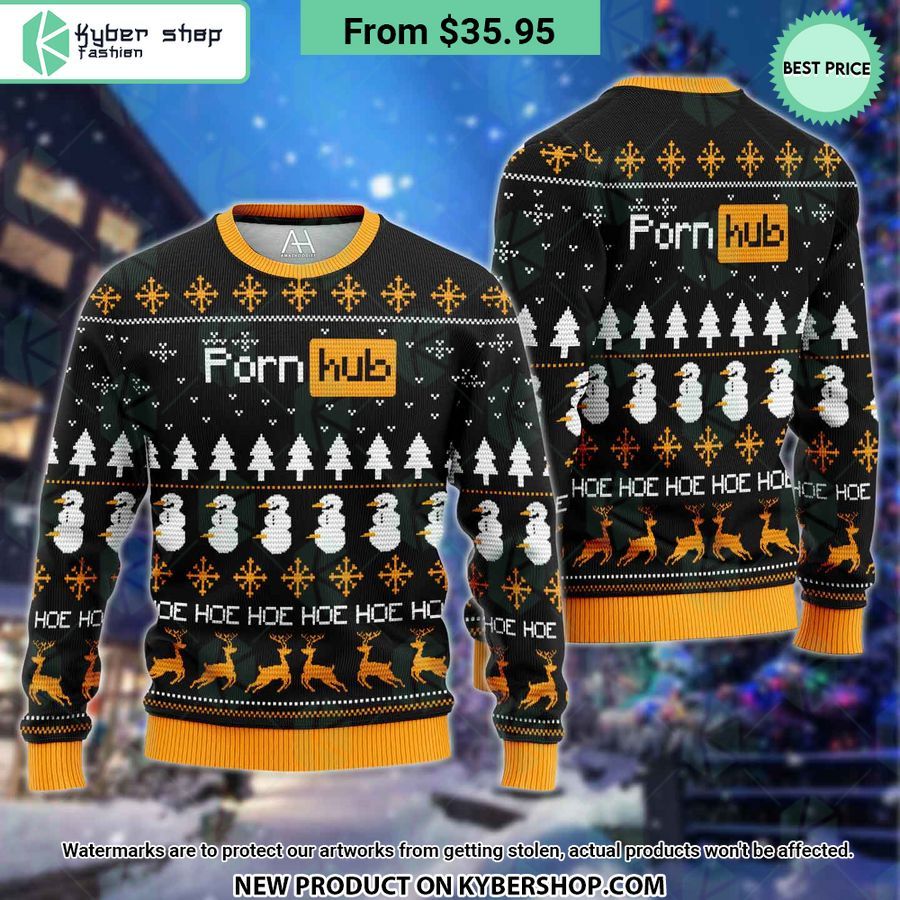 PornHub Hoe Hoe Hoe Chirstmas Sweater