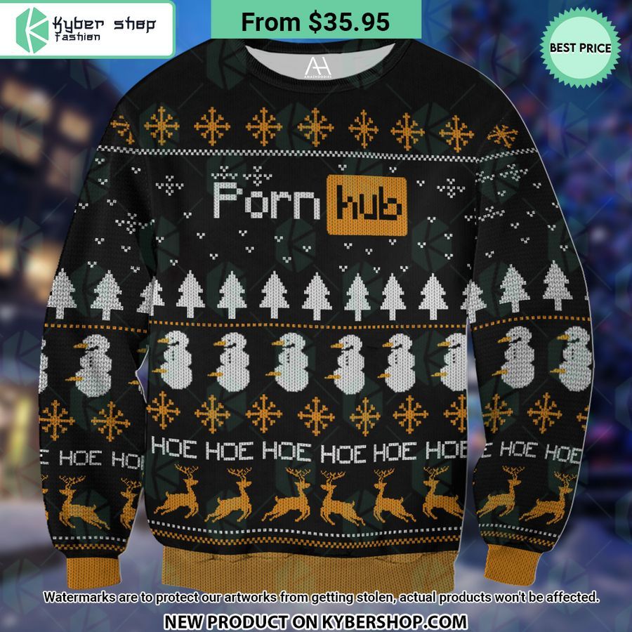 PornHub Hoe Hoe Hoe Chirstmas Sweater
