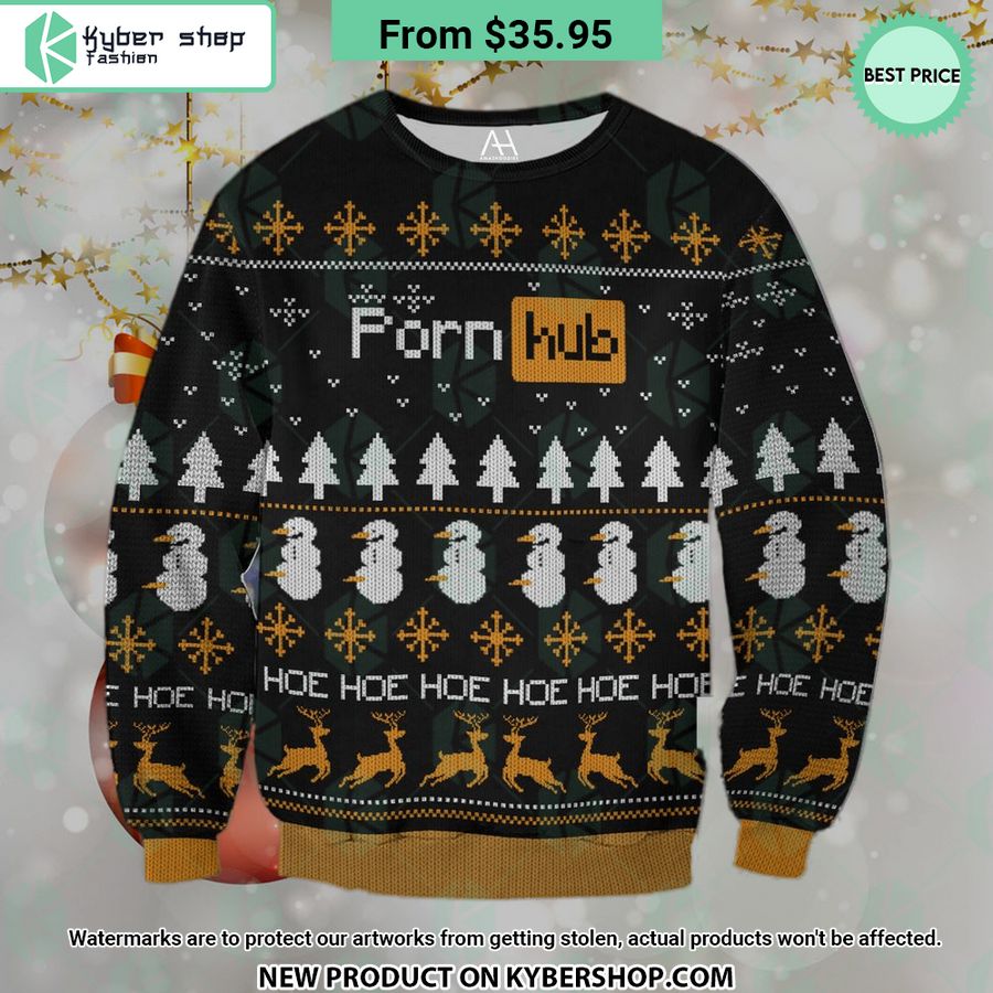 PornHub Hoe Hoe Hoe Chirstmas Sweater