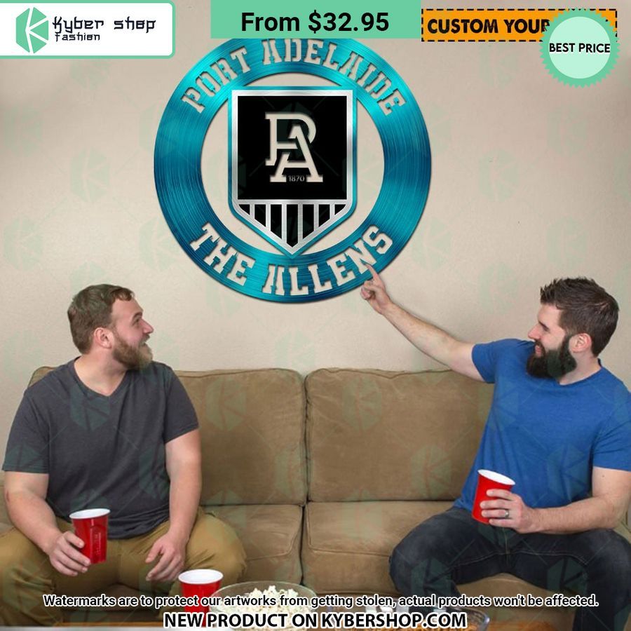 Port Adelaide CUSTOM Metal Sign