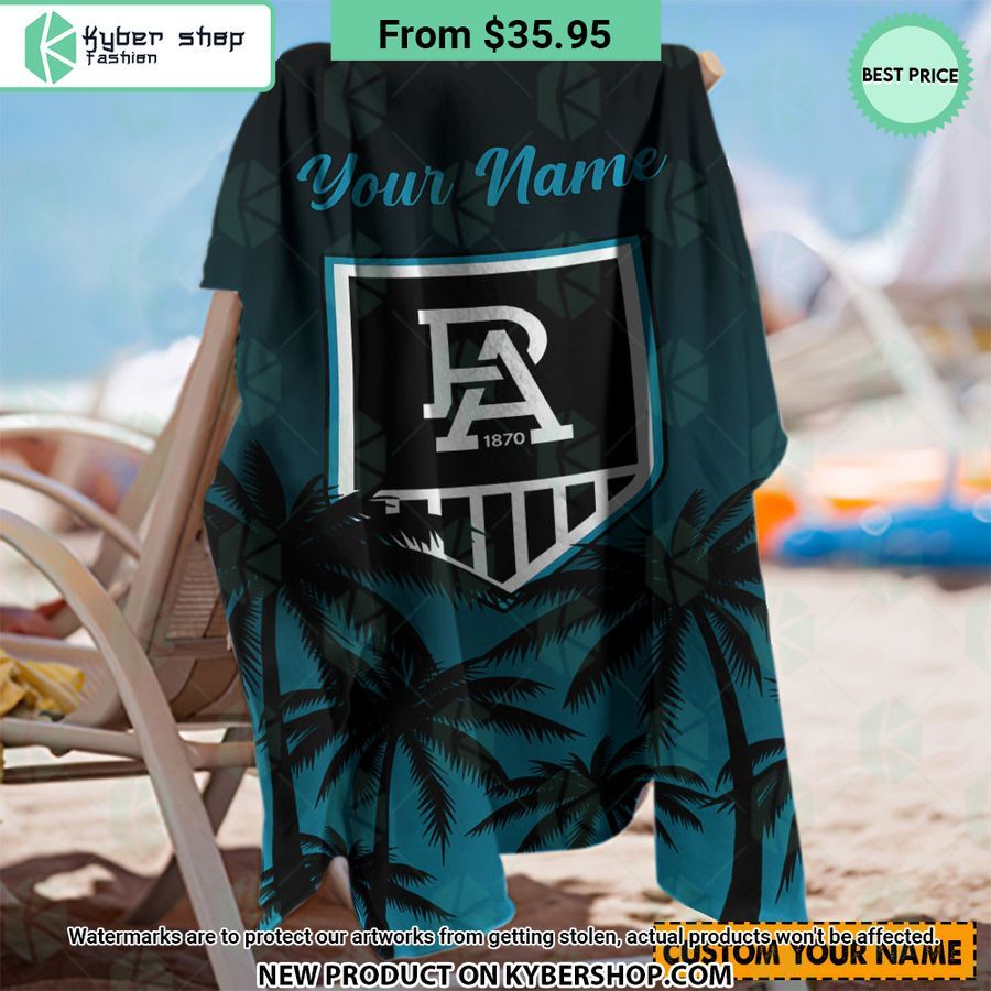 Port Adelaide FC CUSTOM Beach Towel